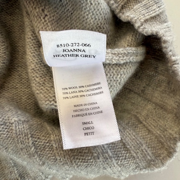 Rails-Joanna-Wool-Cashmere-Sweater-Marbled Heather Grey- Size S - Picture 9 of 12